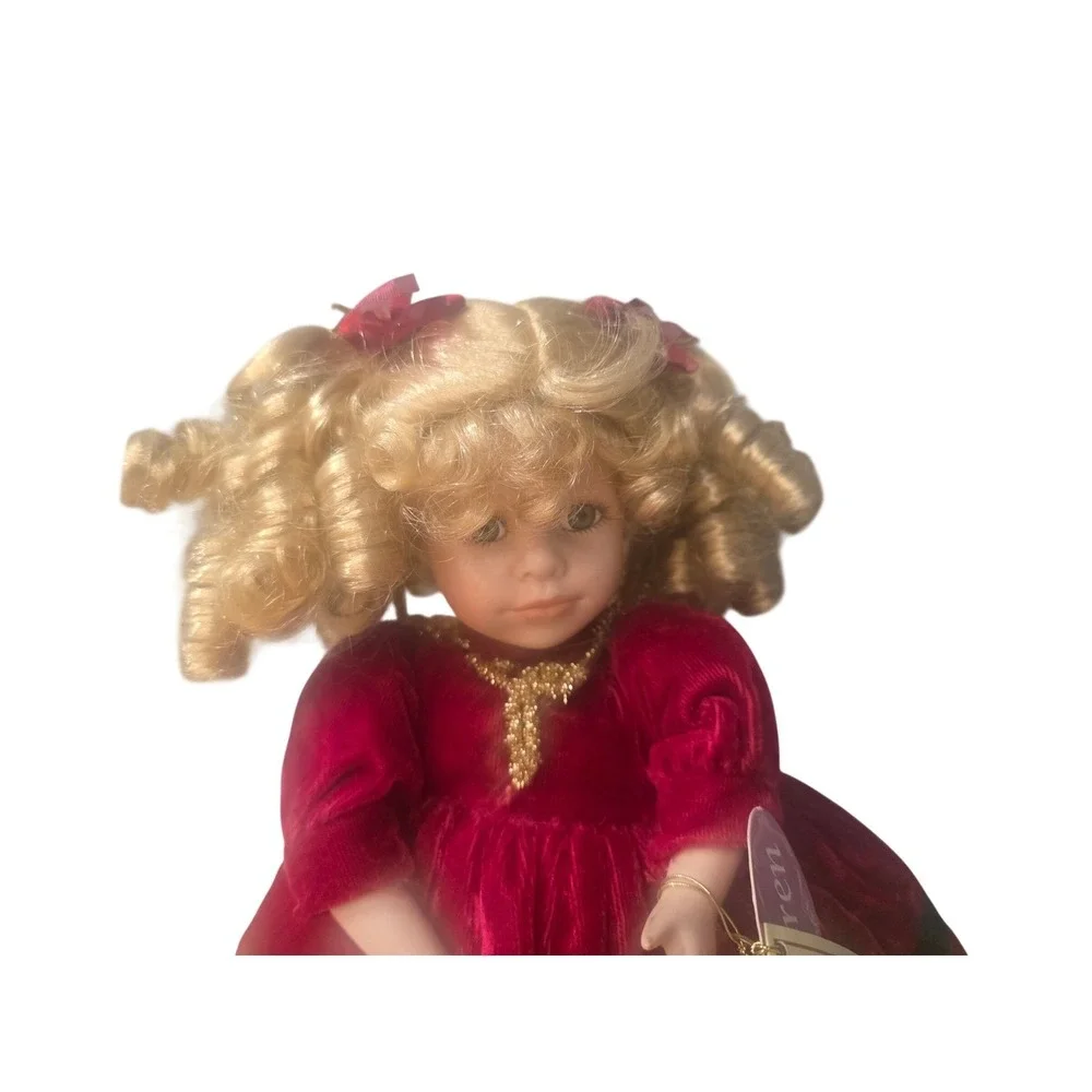 DAN DEE Collector's‎ Choice Porcelain Sitting Musical Doll Set of 3 Vintage